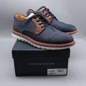 Tommy Hilfiger Men's Vessel Oxford Dark Blue Lace Up Shoes Size 8.5M